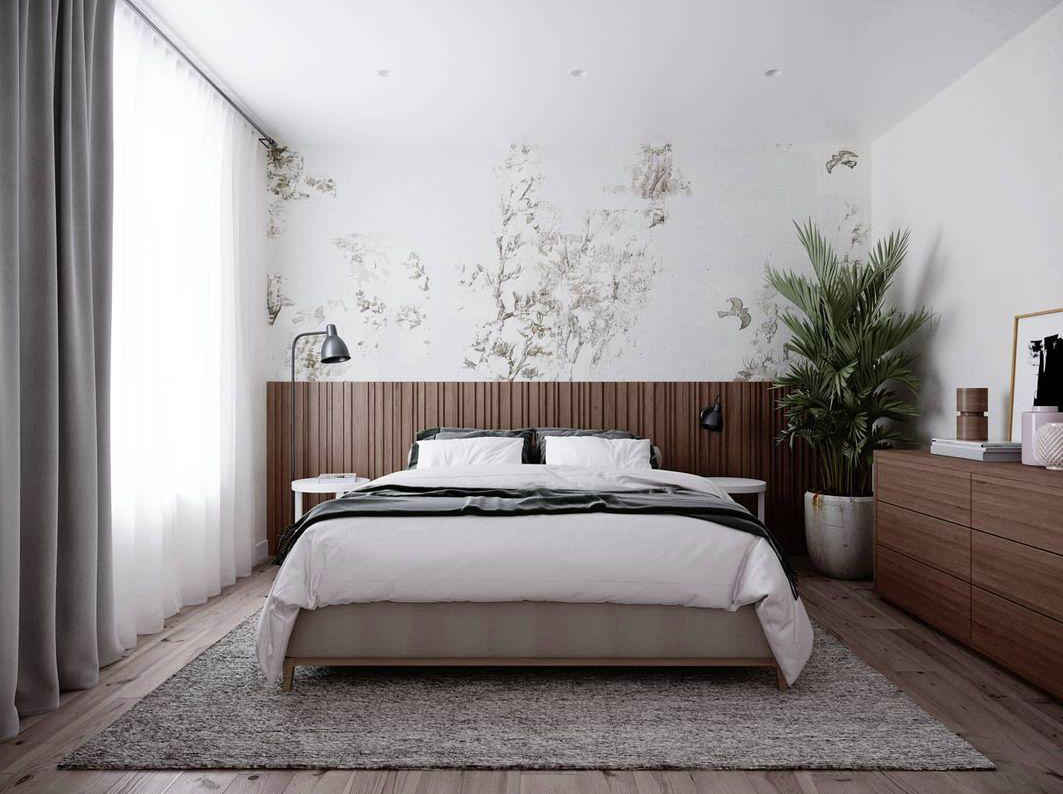 Очень красивая спальня в современном стиле